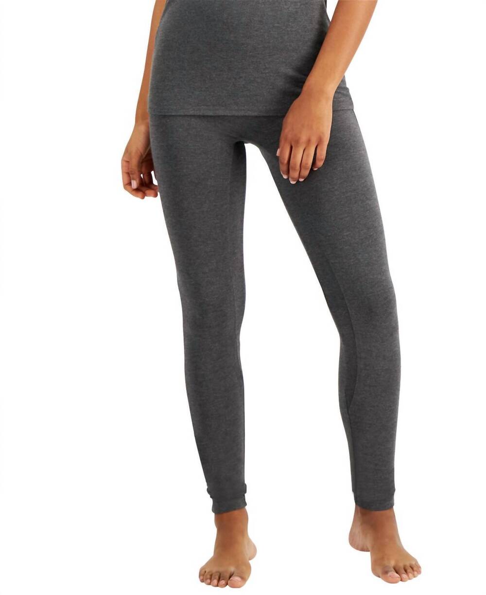 NEW ALFANI women's ultra soft modal leggings in heather charcoal